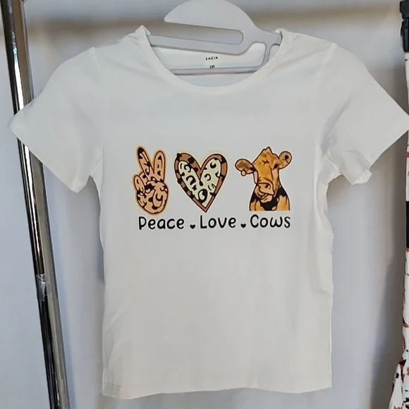 SHEIN White and Brown Kids Matching Set - Picture 3 of 7